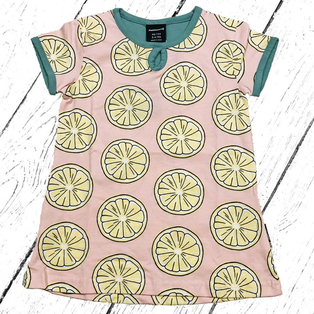 Maxomorra T-Shirt Top Flare SS FRESH LEMON