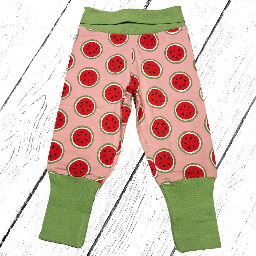 Maxomorra Hose Pants Rib WATERMELON