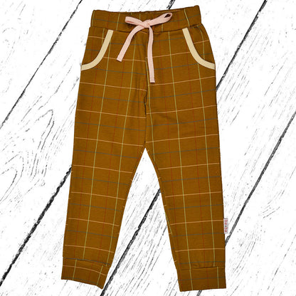 Baba Babywear Hose Pants Checked Mustard