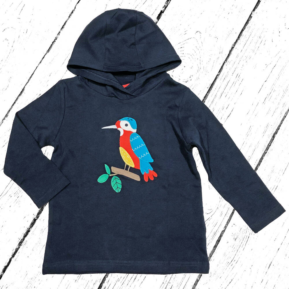 Frugi Kapuzenshirt Campfire Hooded Top Indigo Kingfisher