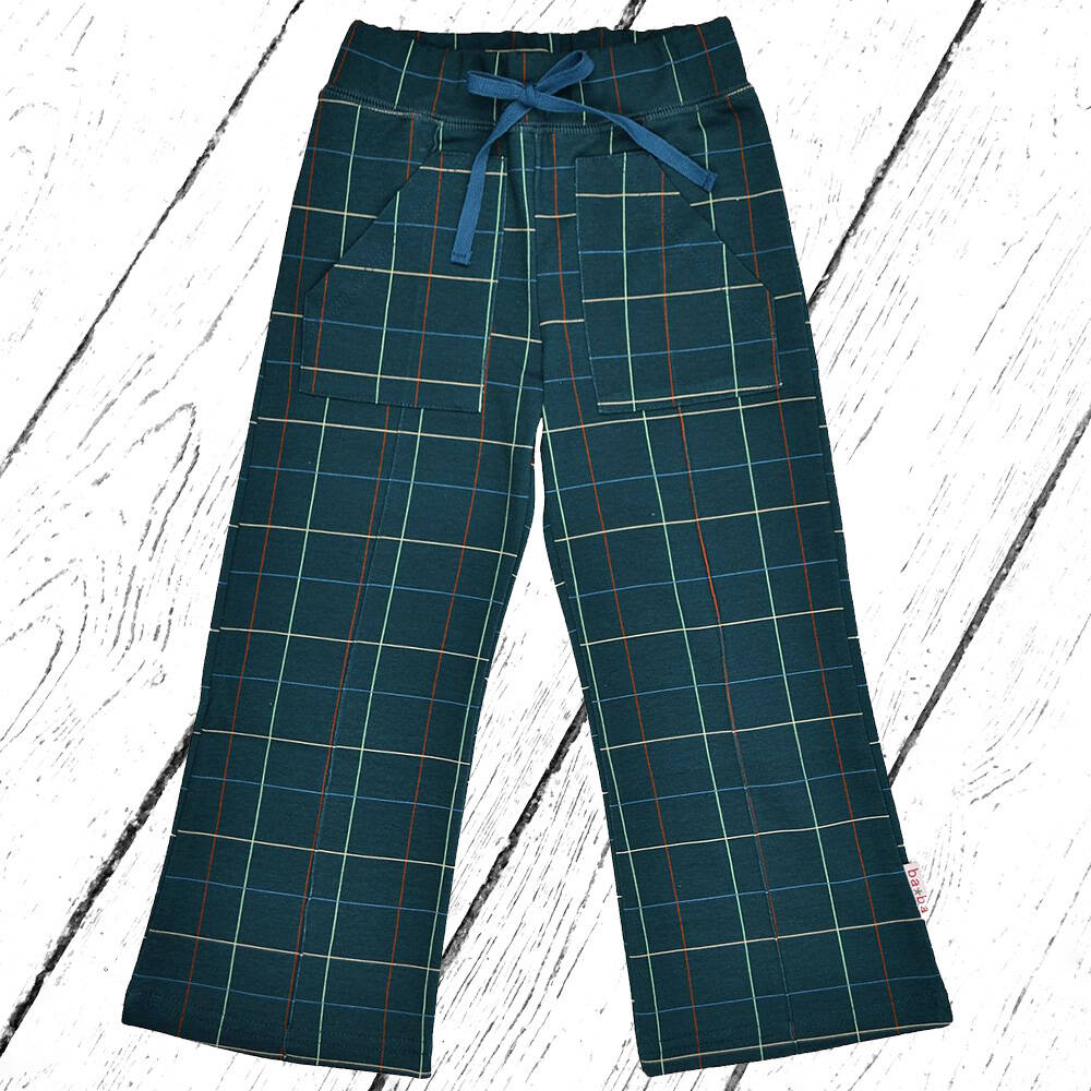 Baba Babywear Hose Pocket Pant Checked Blue