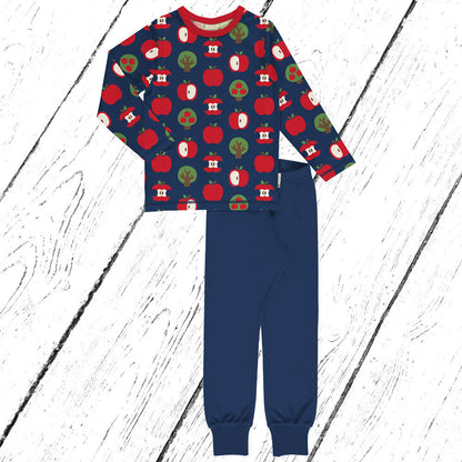 Maxomorra Schlafanzug Pyjama Set APPLE