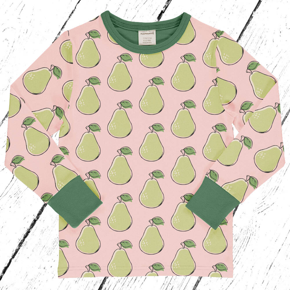 Maxomorra Shirt Top LS PEAR