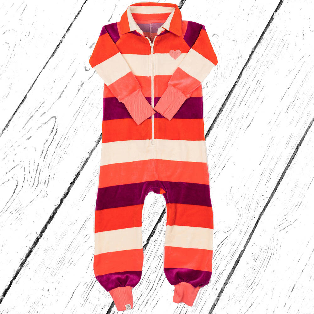 Albababy Nicki Overall Cosy Jumpsuit Wild Aster Love Stripe