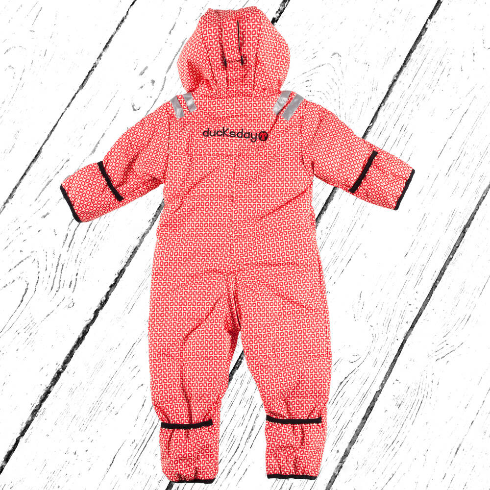 DucKsday Schneeanzug Snowsuit Baby Toddler Funky Red