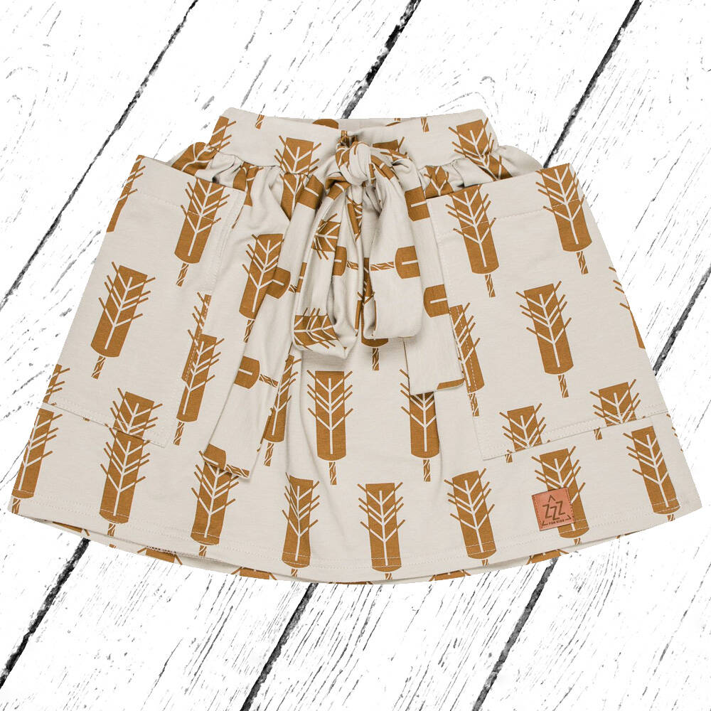 Zezuzulla Rock Pocketed Skirt Trees on Beige