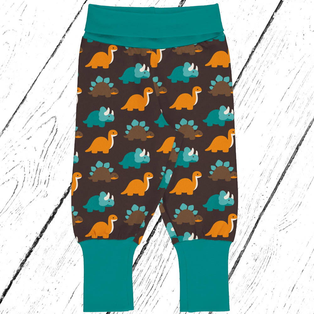 Maxomorra Hose Pants Rib DINOSAURS