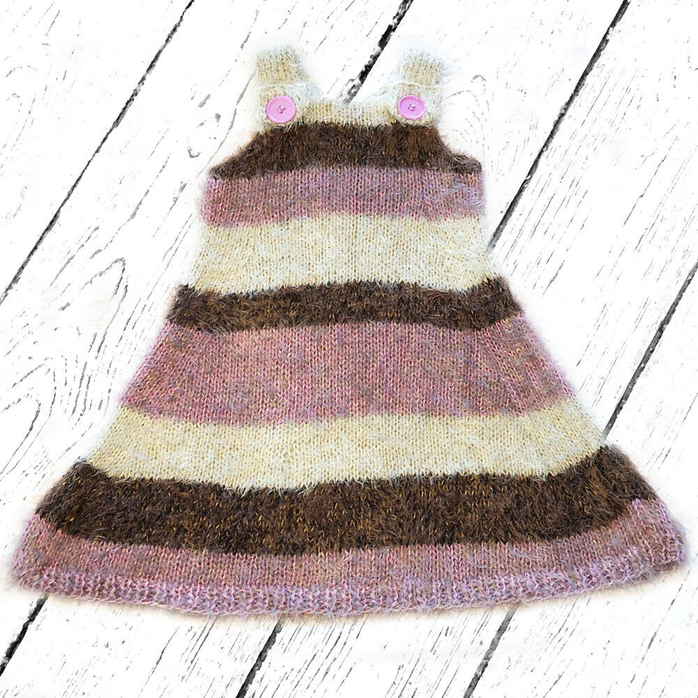 Mia Mohnstreusel Flausch Strickkleid