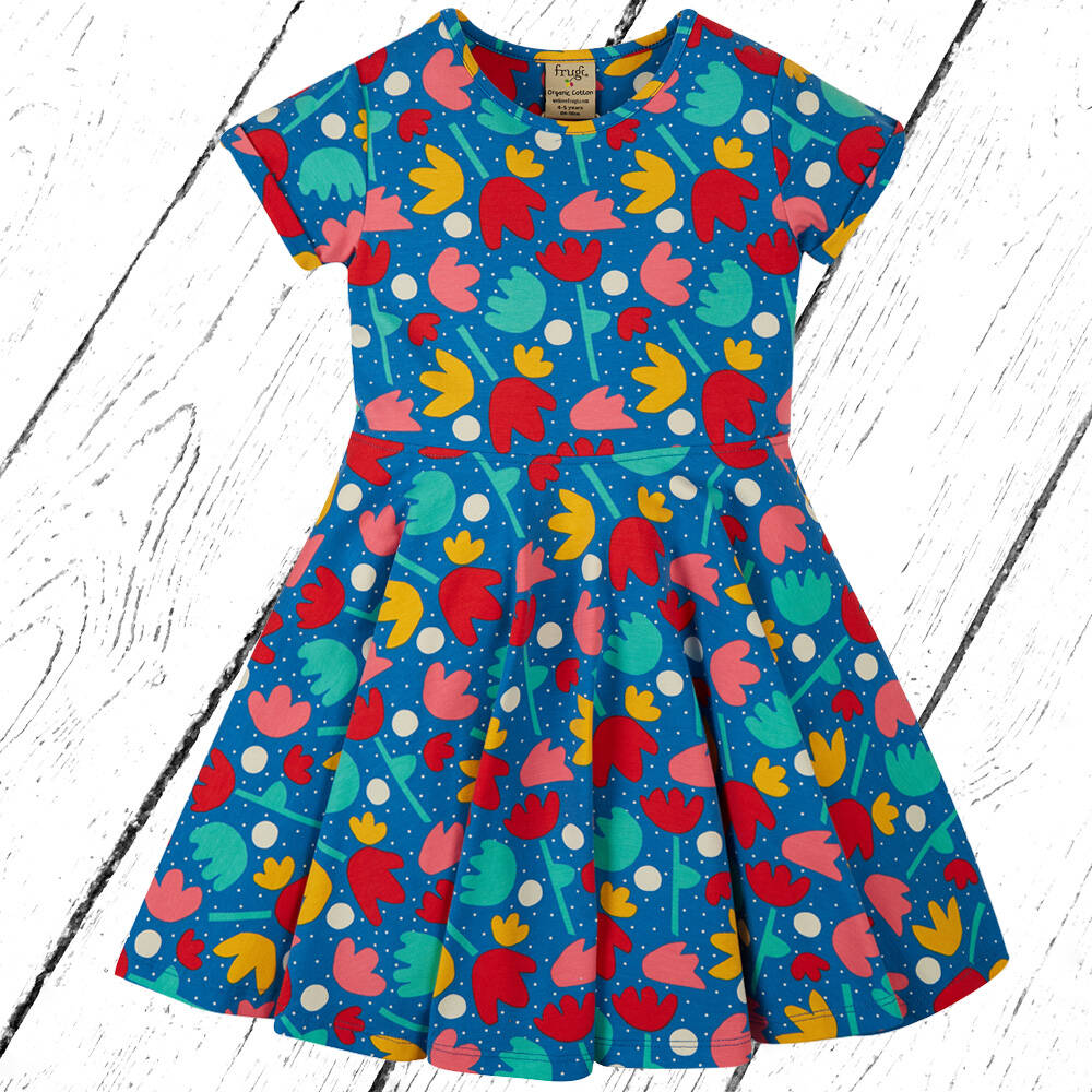 Frugi Kleid Spring Skater Dress Lotus Bloom