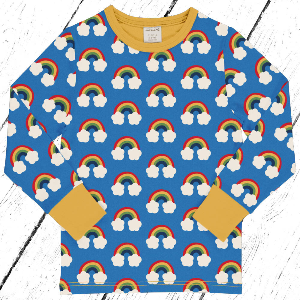 Maxomorra Shirt Top LS RAINBOW