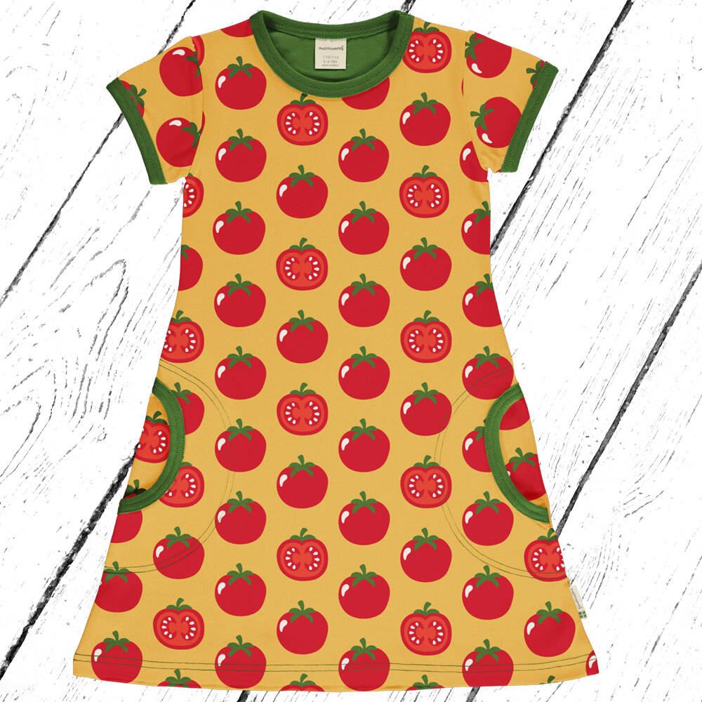 Maxomorra Kleid Dress SS TOMATO