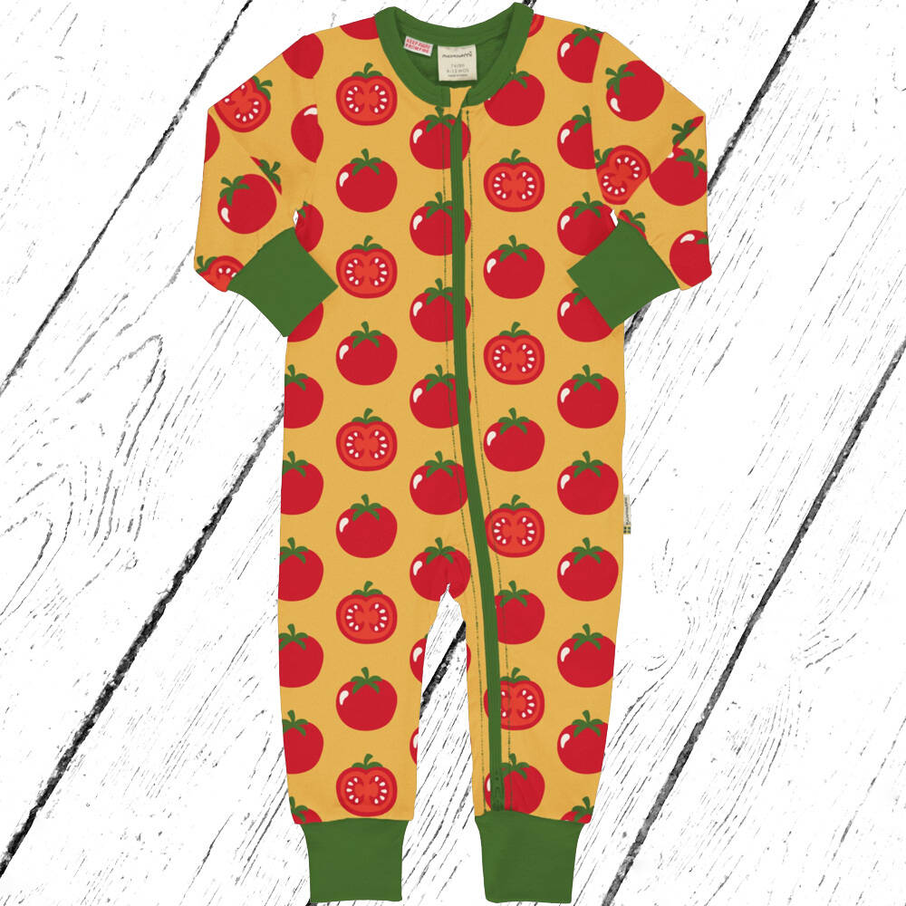 Maxomorra Overall Rompersuit TOMATO