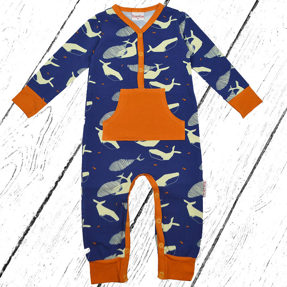Baba Kidswear Overall Bodysuit Whales