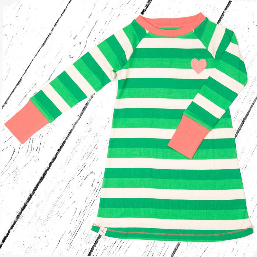 Albababy Kleid Everyday School Dress Kelly Green Stripes