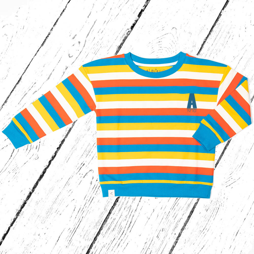 Albababy Pulli Sean Sweat Mykonos Blue Stripes