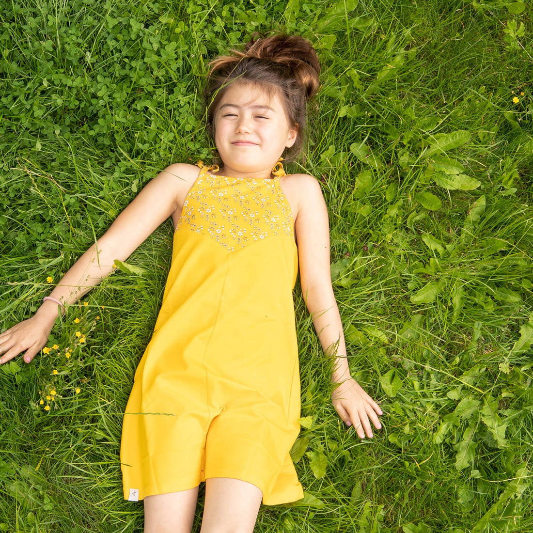 Albababy Kleid Flower Dream Dress Old Gold