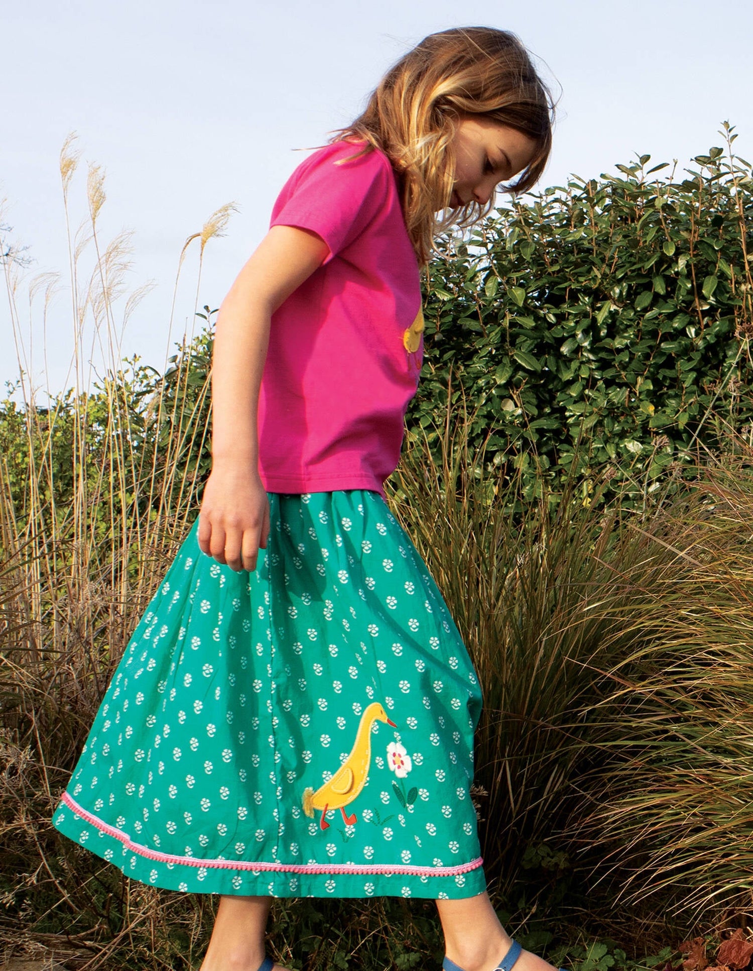 Frugi Kleid Rock Cora Skirt Dress Jasmine Ducks