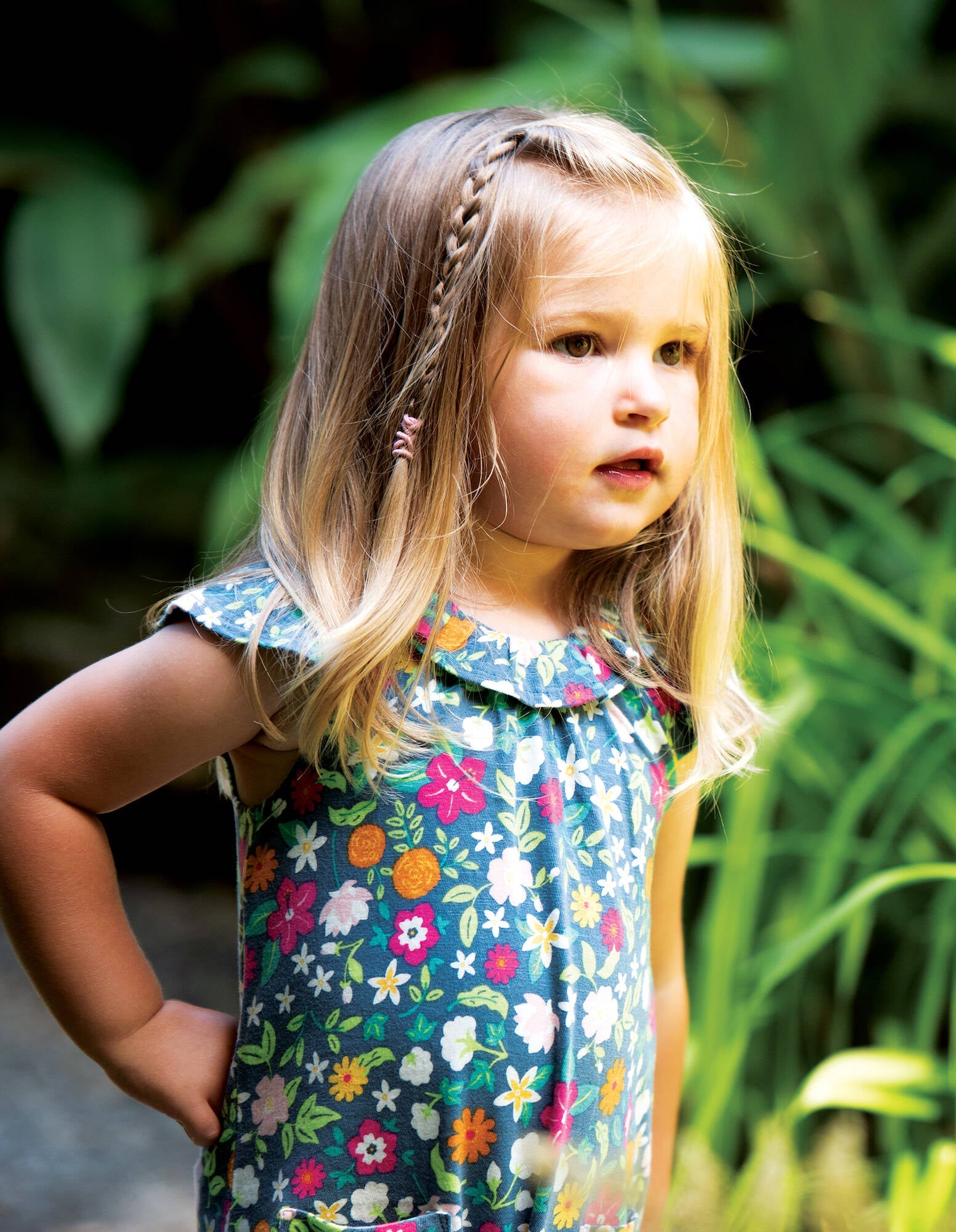 Frugi Overall Esther Playsuit Flower Valley