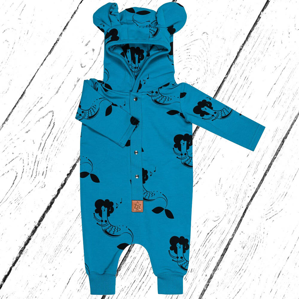 Zezuzulla Overall Easy Jumpsuit Mermaids on Blue