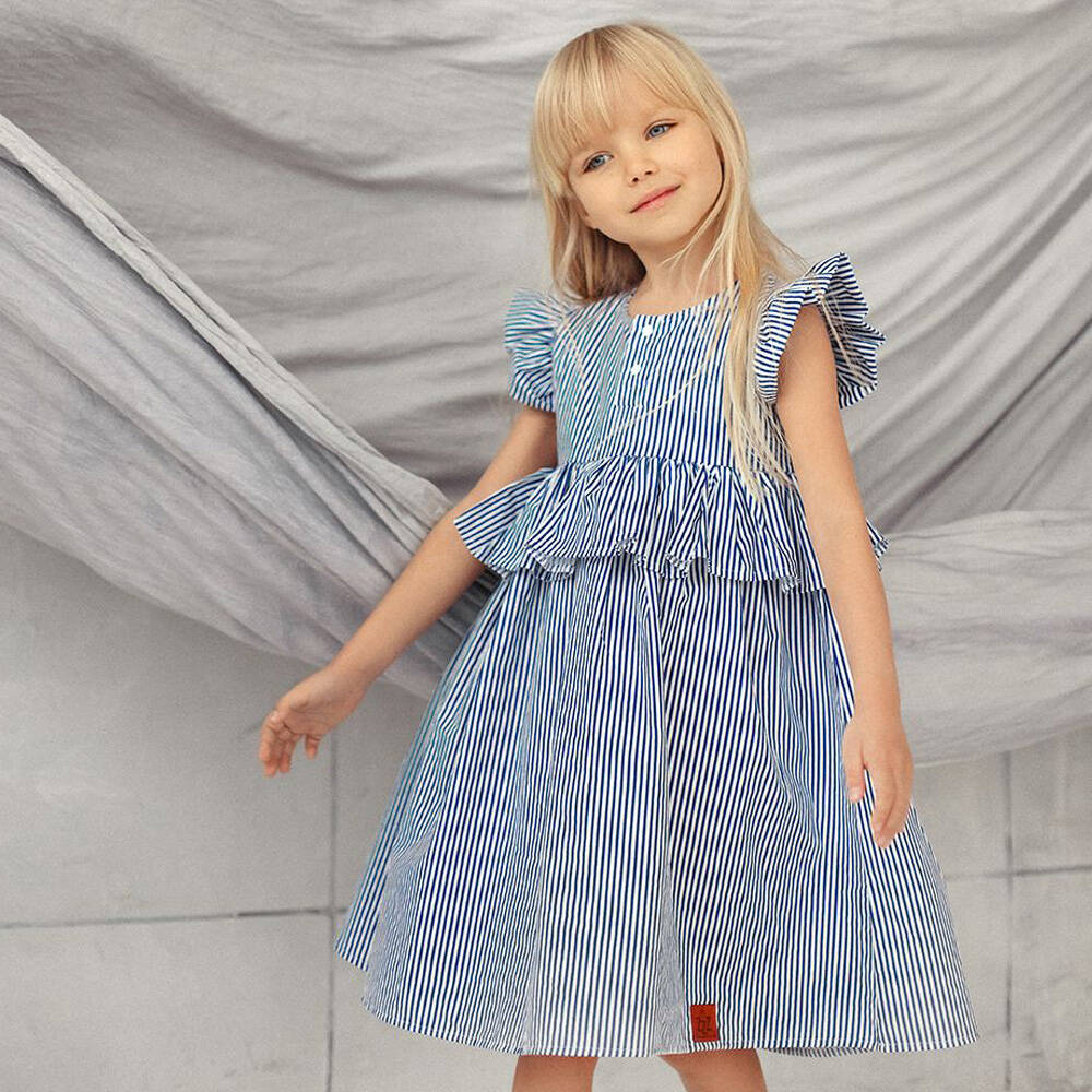 Zezuzulla Kleid Mimi Dress Blue Stripes