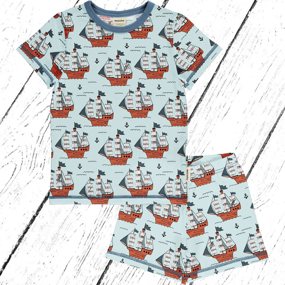 Meyadey by Maxomorra Schlafanzug Pyjama Set PIRATE ADVENTURES