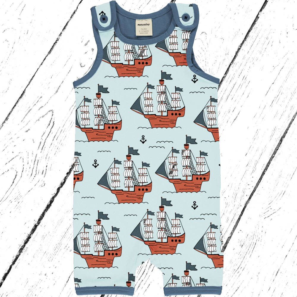 Meyadey by Maxomorra Trägeranzug Playsuit Short PIRATE ADVENTURES