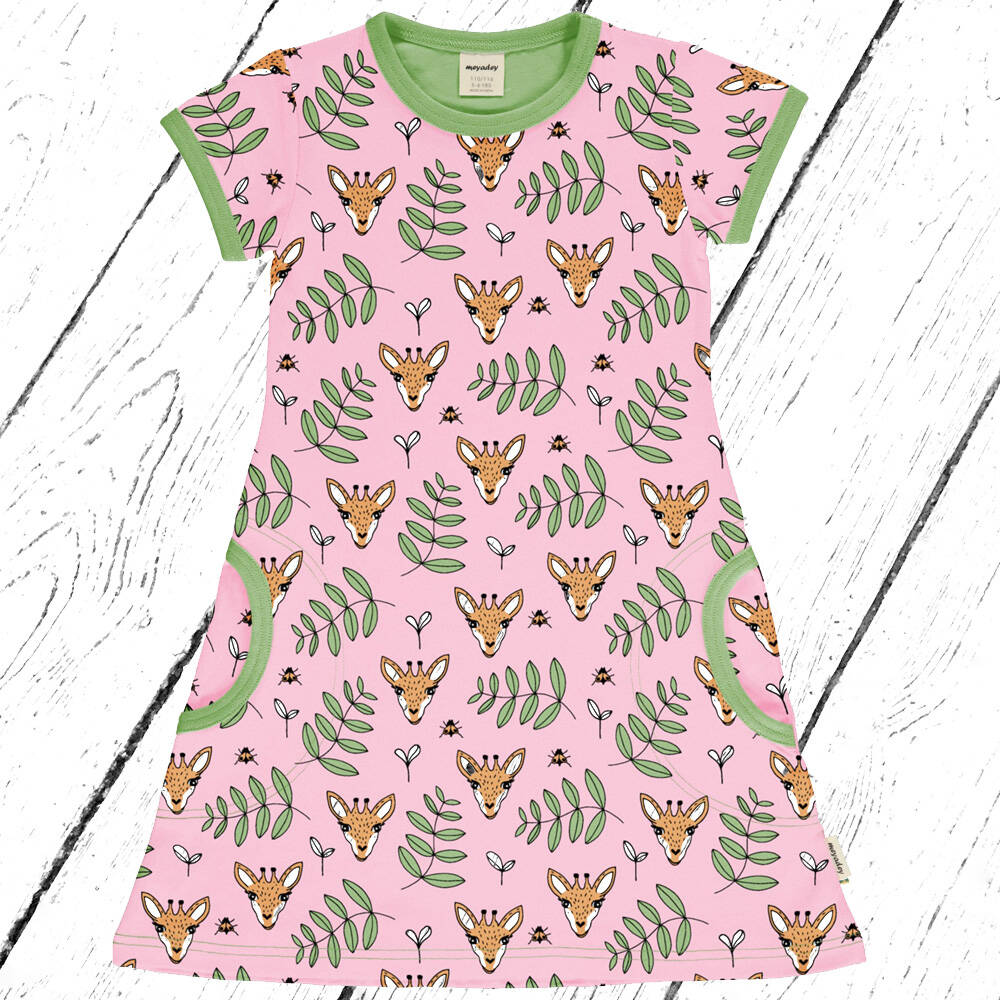 Meyadey by Maxomorra Kleid Dress SS GIRAFFE GARDEN