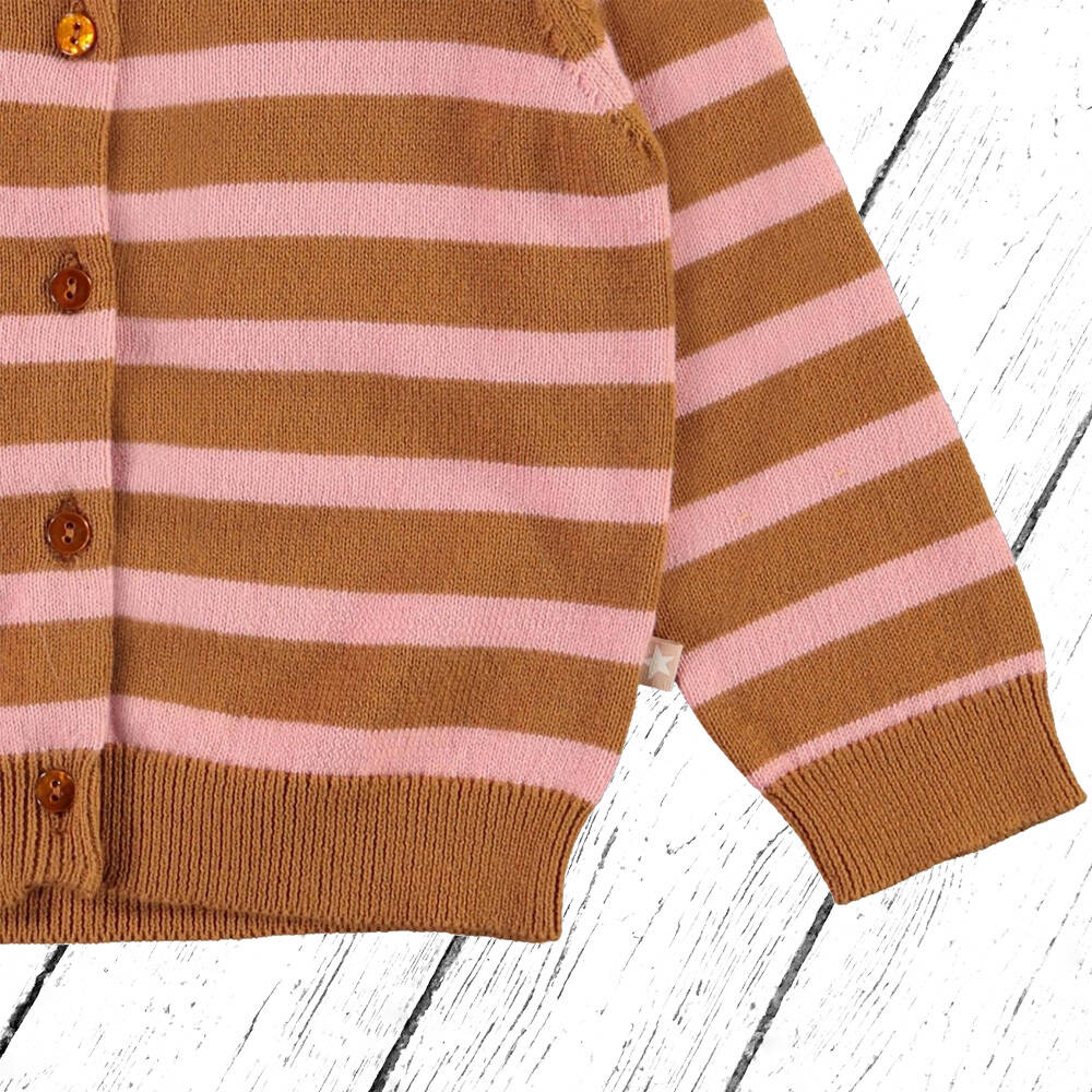 Molo Strickjacke Ginny Cardigan Deer Rose Stripe