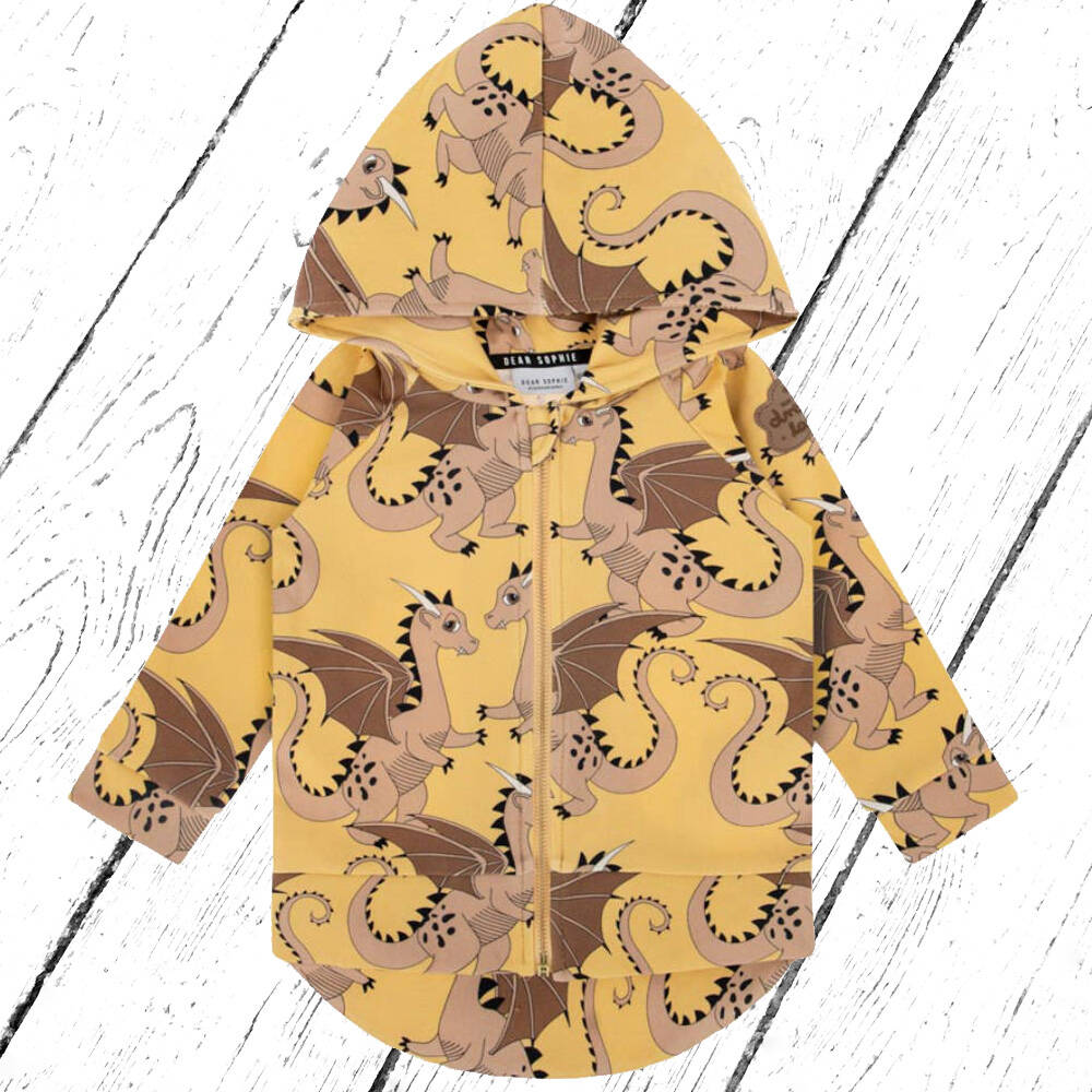 Dear Sophie Sweatjacke Hoodie DRAGON YELLOW