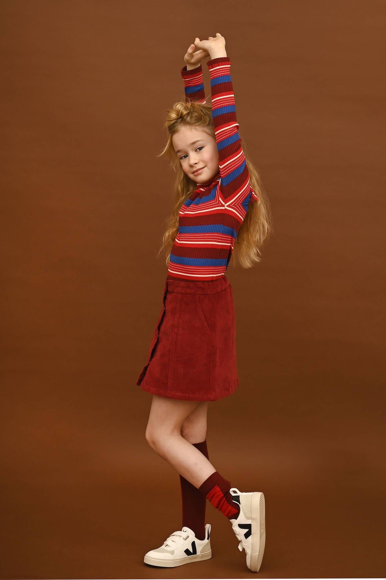 Lily Balou Ripp Shirt Emiel Turtleneck Red Stripes