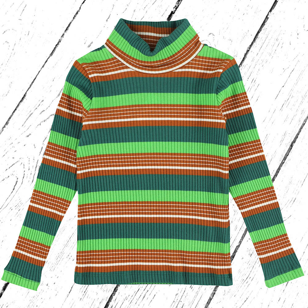 Lily Balou Ripp Shirt Emiel Turtleneck Green Stripes