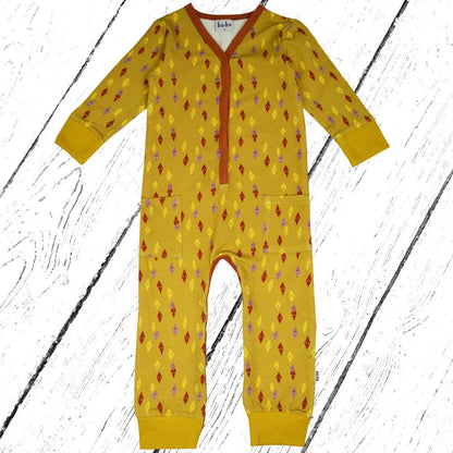 Baba Kidswear Overall Bodysuit Funny Squares