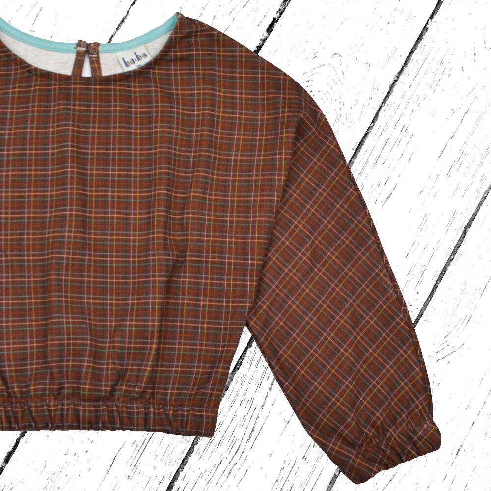 Baba Kidswear Clara Shirt Brown Check