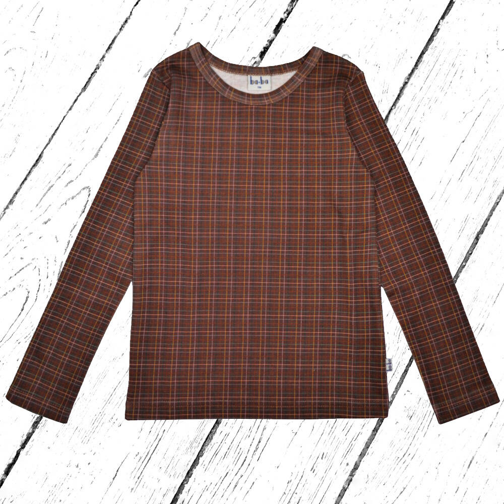 Baba Kidswear Longsleeve Shirt Brown Check