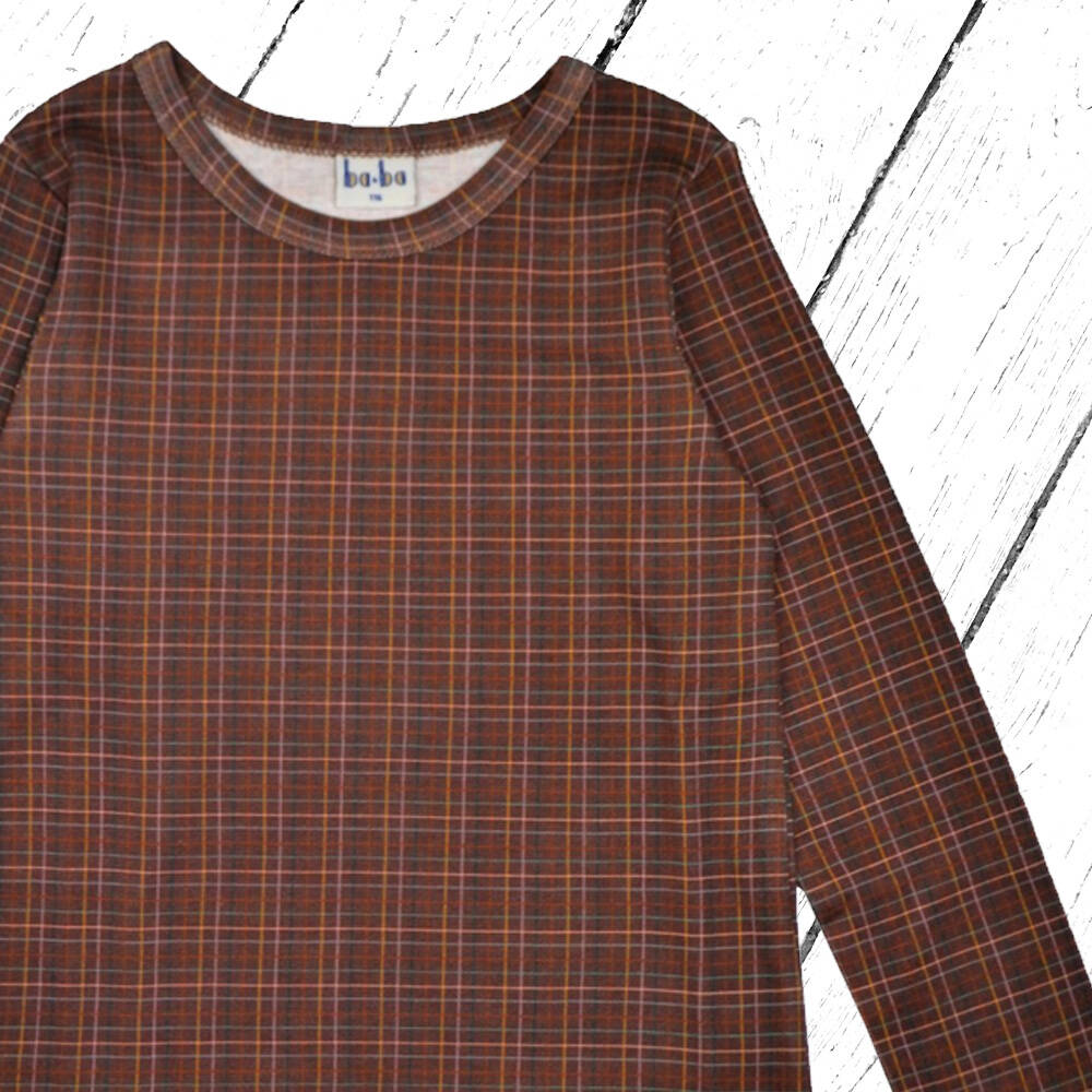 Baba Kidswear Longsleeve Shirt Brown Check