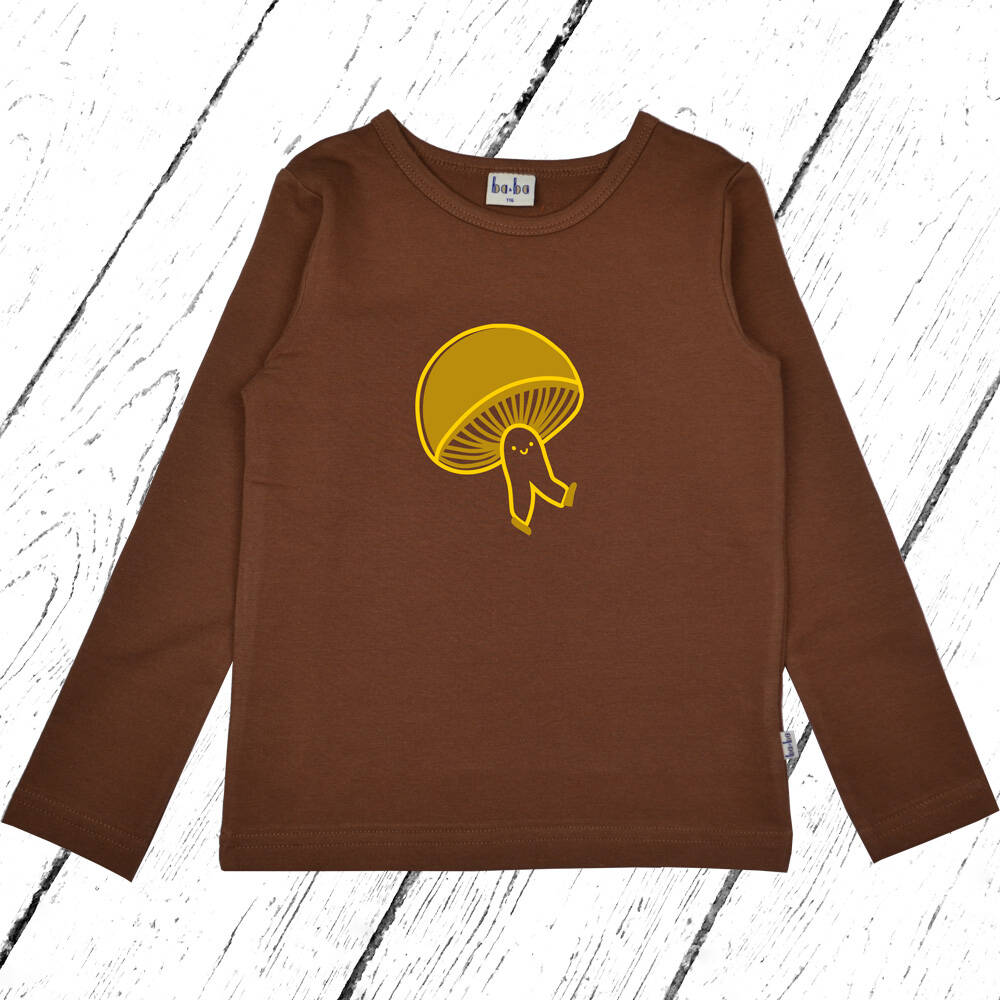 Baba Kidswear Longsleeve Shirt Friar Brown Mushroom