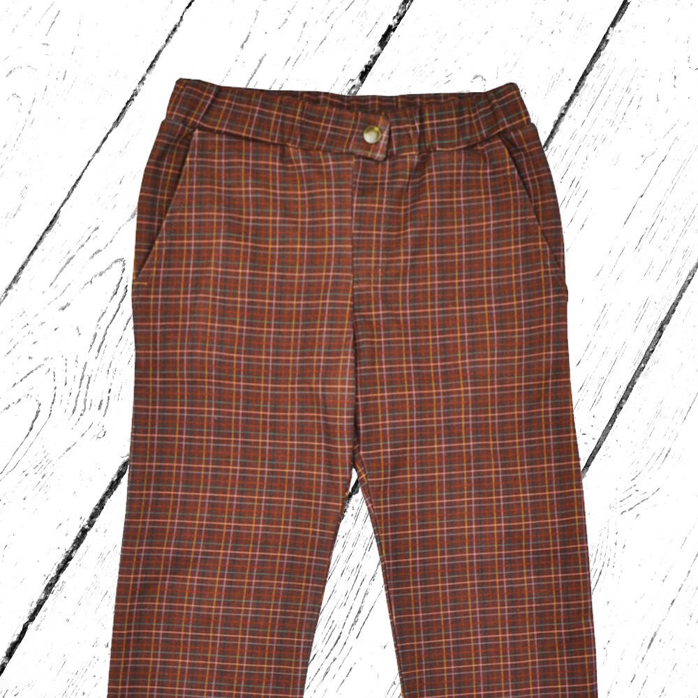 Baba Kidswear Hose Pant Brown Check