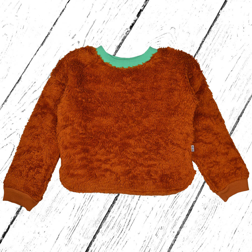 Baba Kidswear Cath Sweater Jacquard Pluche Brown