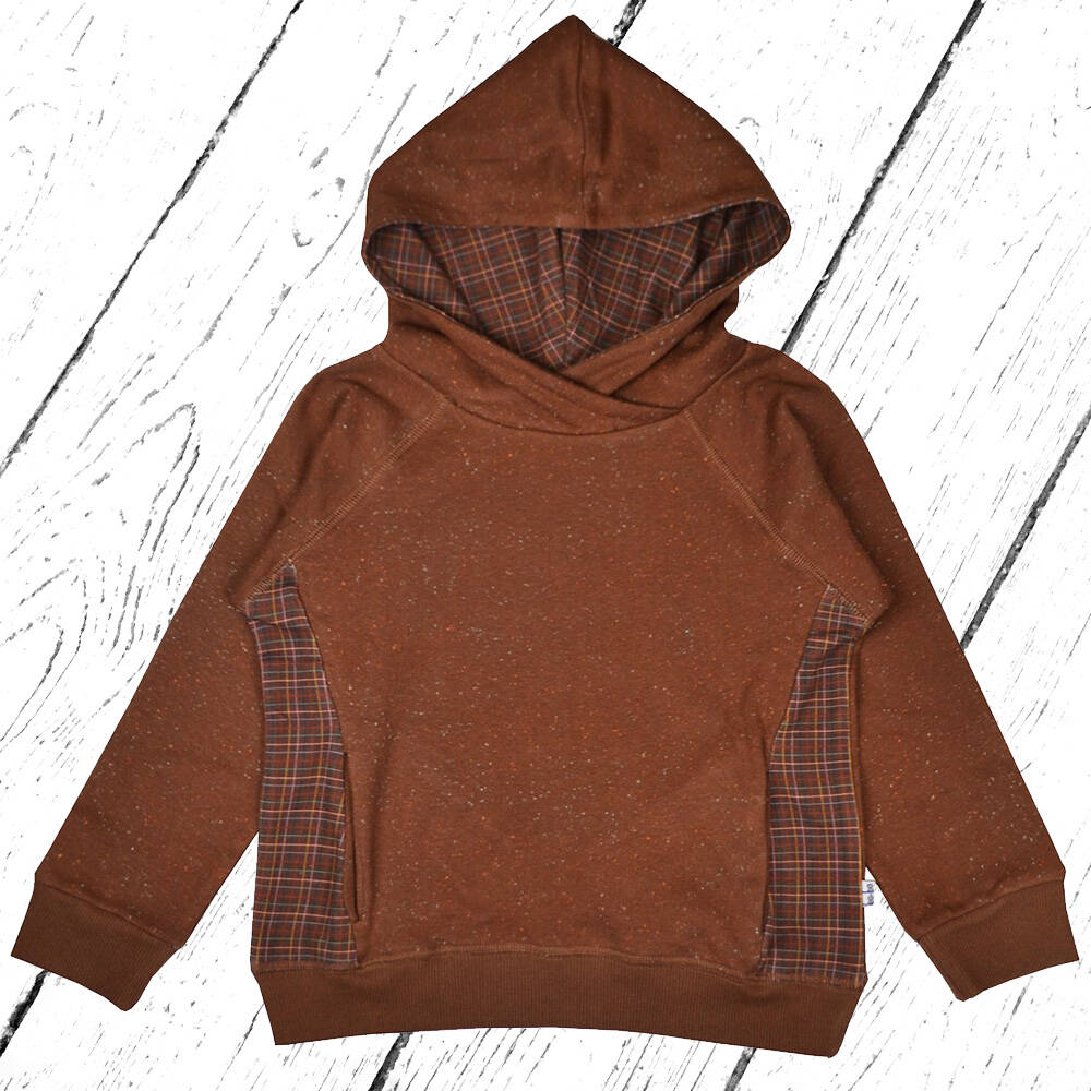Baba Kidswear Hooded Sweater Brown Dots