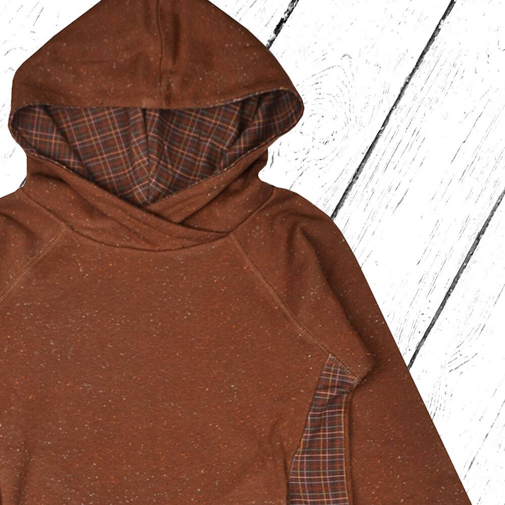 Baba Kidswear Hooded Sweater Brown Dots