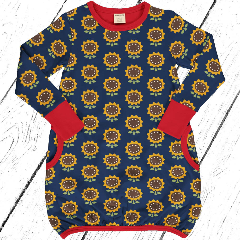Maxomorra Kleid Dress Balloon SUNFLOWER