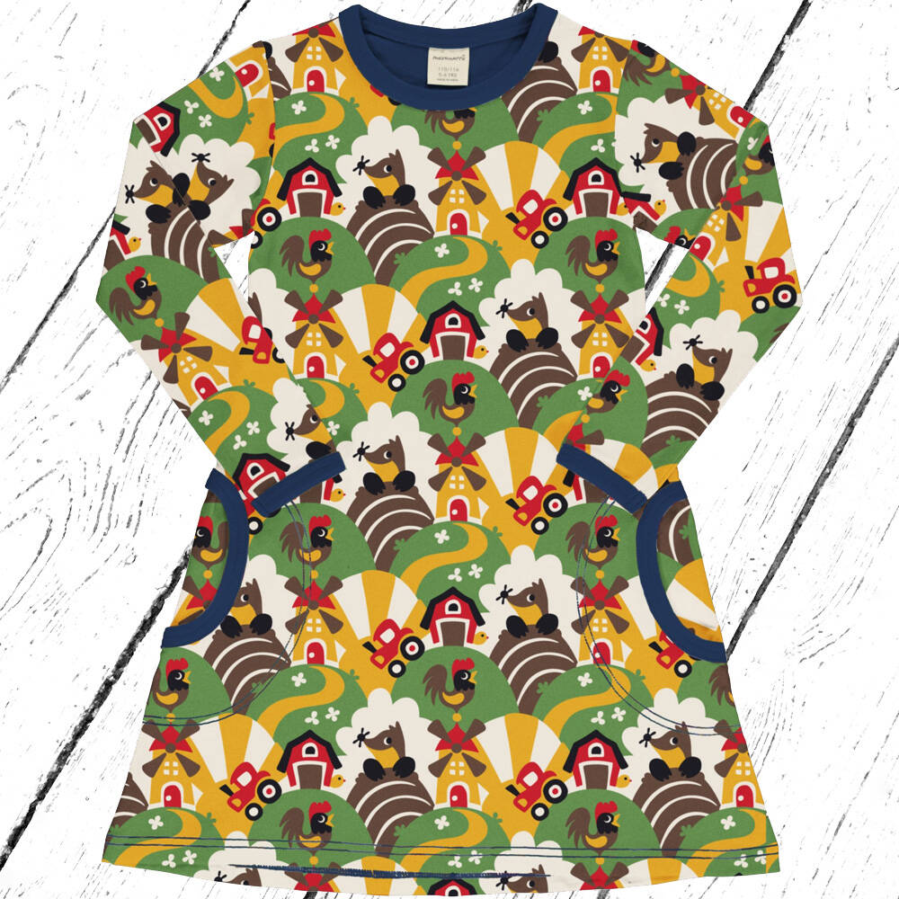 Maxomorra Kleid Dress Sweat FARM