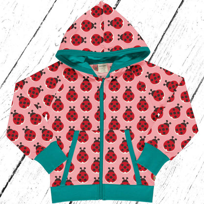 Maxomorra Jacke Cardigan Hood Sweat LADYBUG