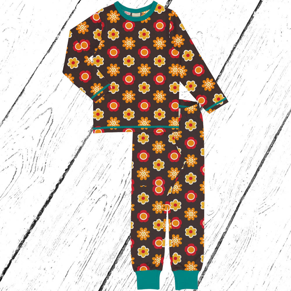 Maxomorra Schlafanzug Pyjama Set FLOWER