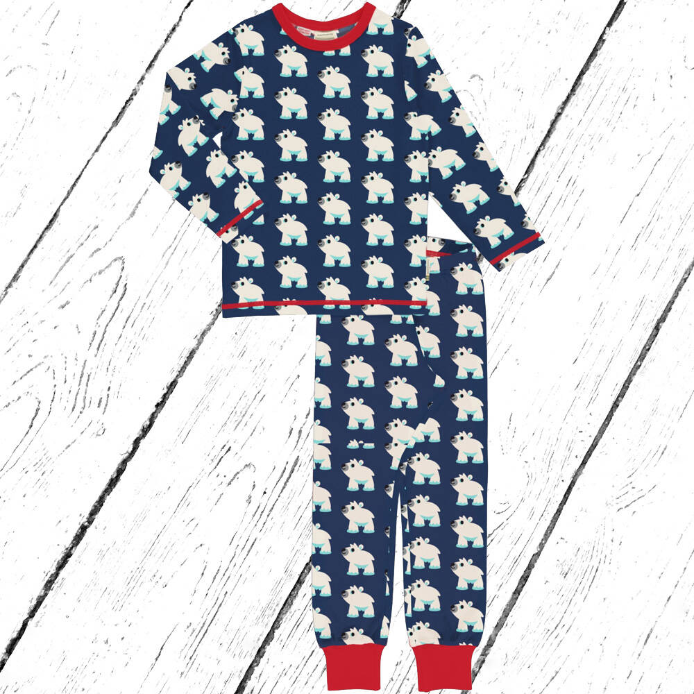 Maxomorra Schlafanzug Pyjama Set POLAR BEAR