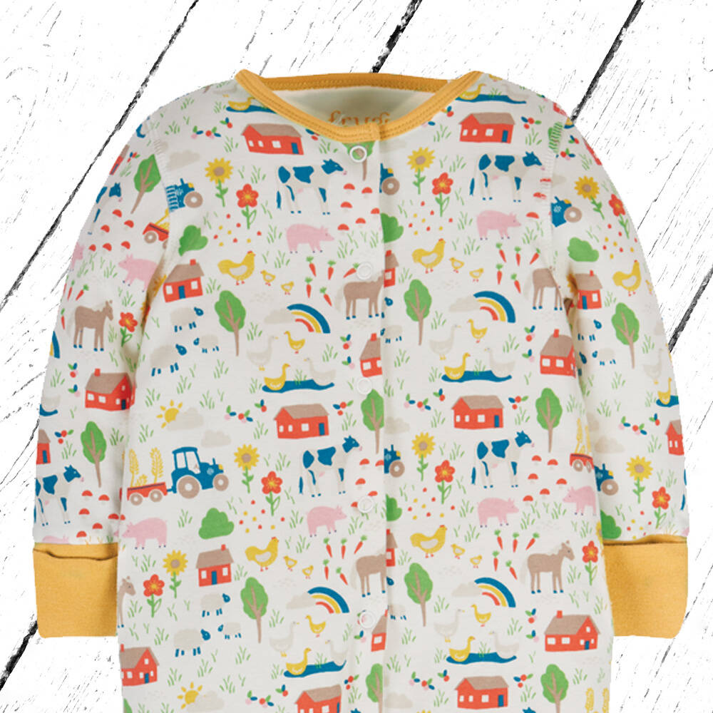 Frugi Overall Lovely Babygrow Life At The Farm