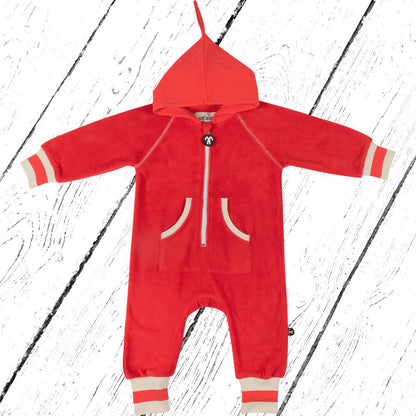 DucKsday Overall Fleece Suit Red White