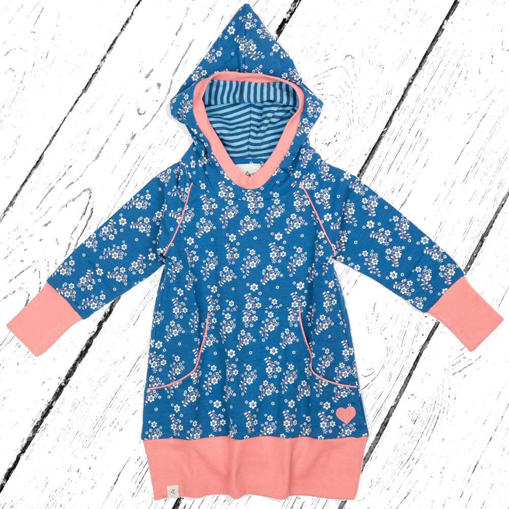 Albababy Kleid Cozy Hood Dress Mykonos Flower Garden