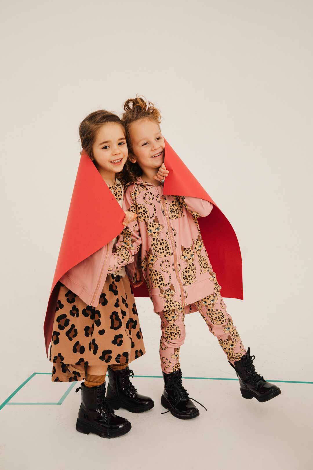 Dear Sophie Sweatjacke Hoodie GEPARD PINK