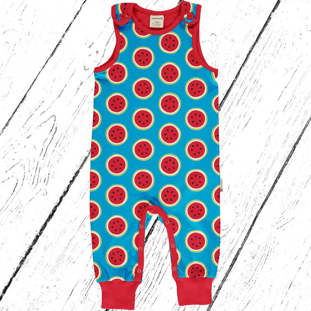 Maxomorra Trägeranzug Playsuit WATERMELON